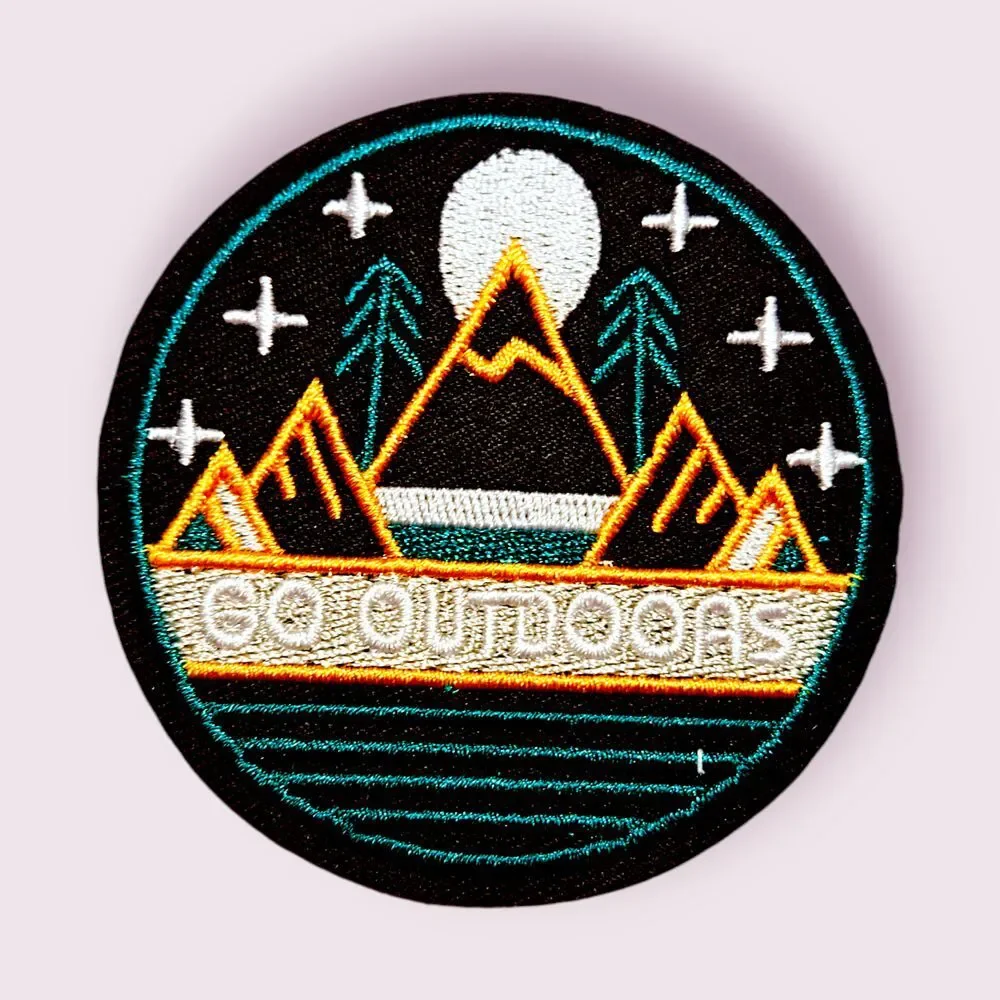 Iron On Patch-Crafts Material DIY Accessory-go outdoors nature‎ mountain trees